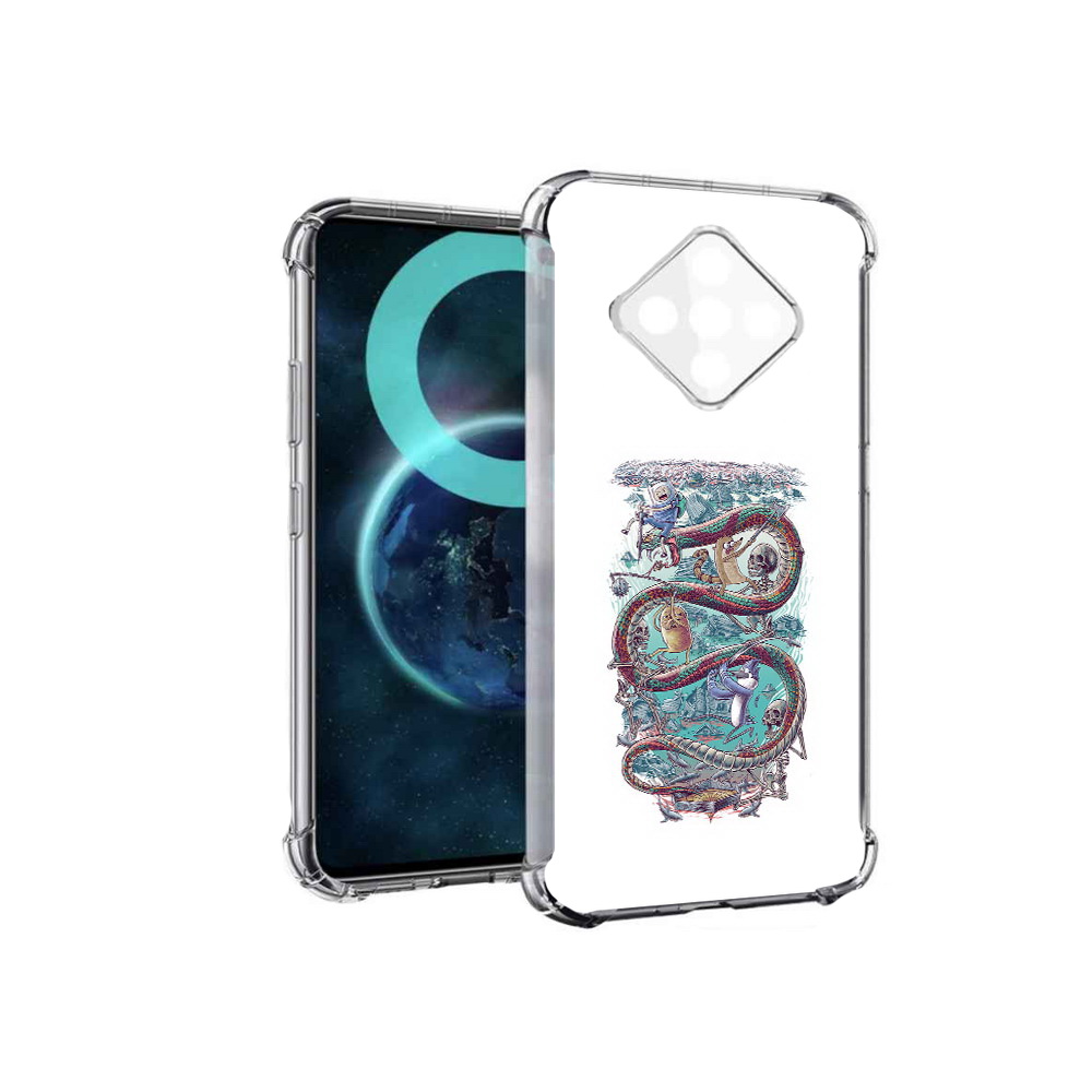 

Чехол MyPads время приключений страшилка для Infinix Zero 8, Прозрачный, Tocco