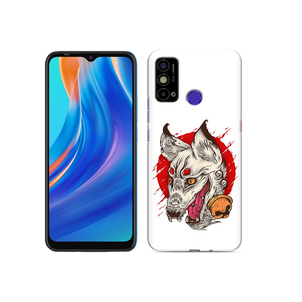 

Чехол MyPads Tocco для Tecno Spark Go страшная собака, Прозрачный, Tocco