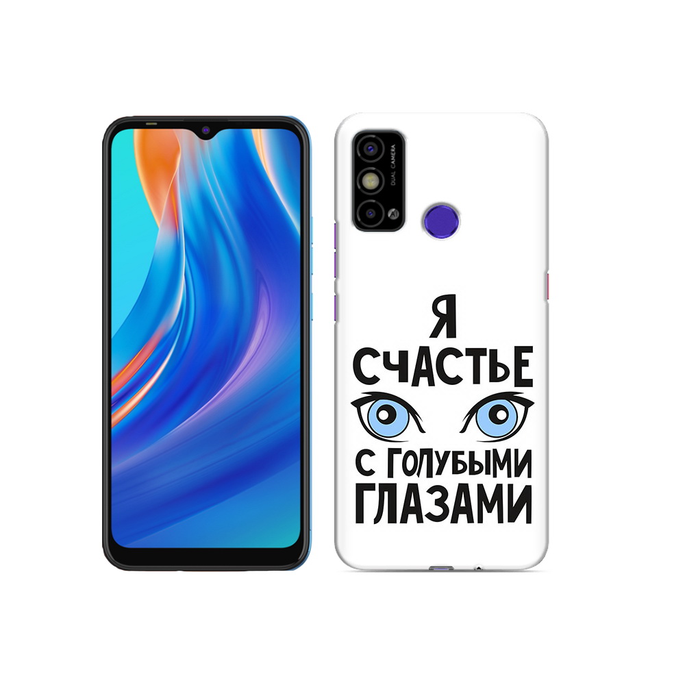 

Чехол MyPads Tocco для Tecno Spark Go счастье с голубыми глазами, Прозрачный, Tocco