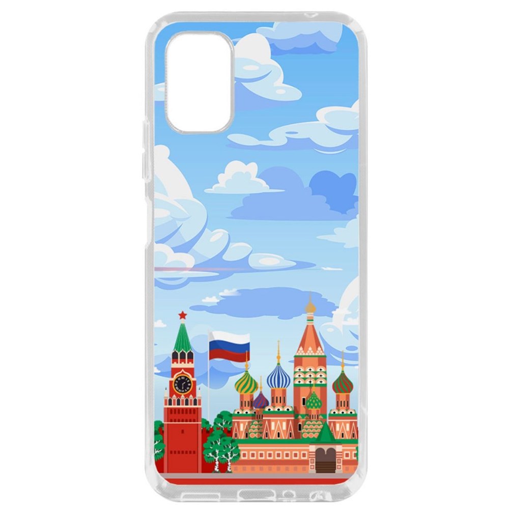 

Чехол-накладка Krutoff Clear Case Красная Площадь для ZTE Blade V2020 Smart