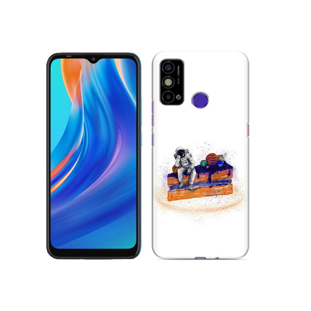 

Чехол MyPads Tocco для Tecno Spark Go торт с планетами, Прозрачный, Tocco