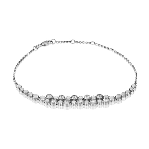 

Браслет из золота р. 17 PLATINA jewelry 05-0632-00-501-1120-38, фианит, 05-0632-00-501-1120-38