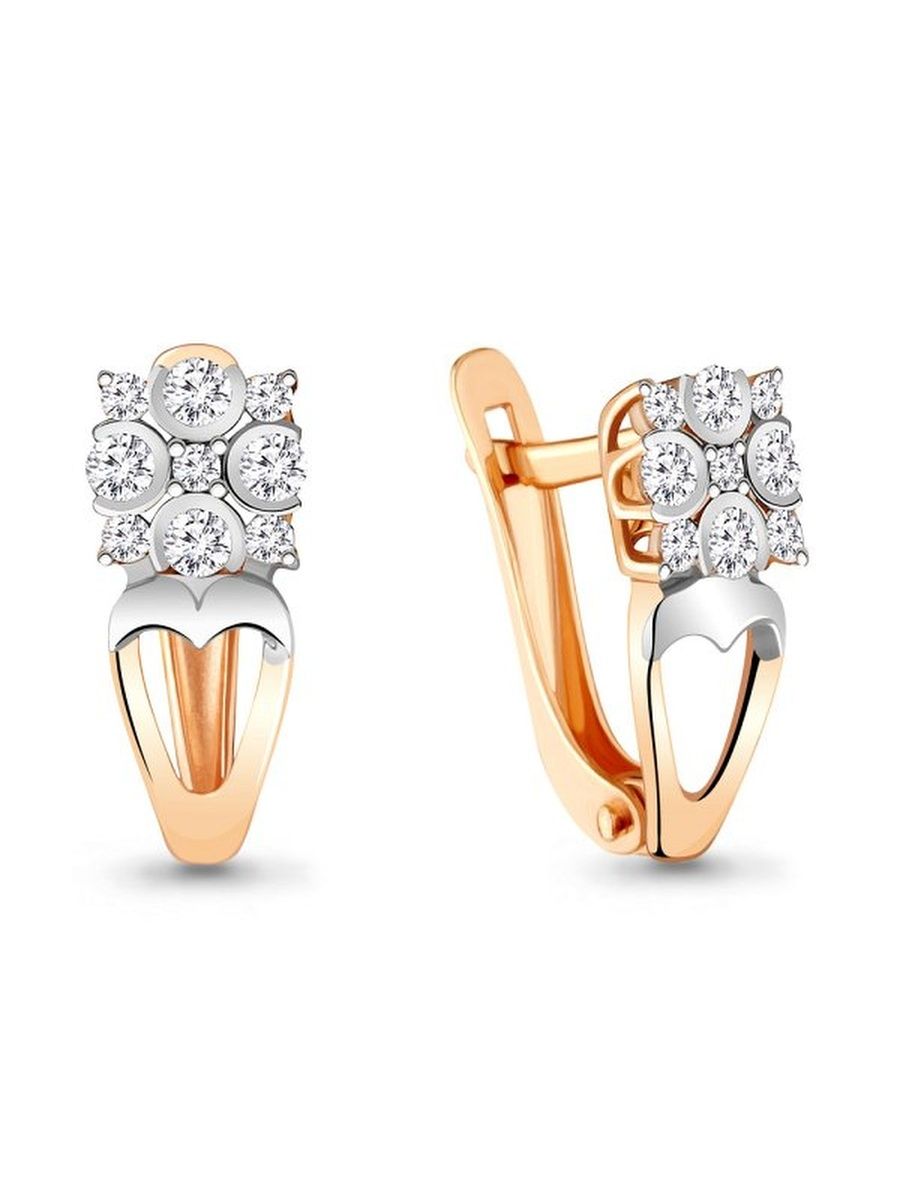 

Серьги из золота TEO MAORI 848311А.8, фианит, 848311А.8
