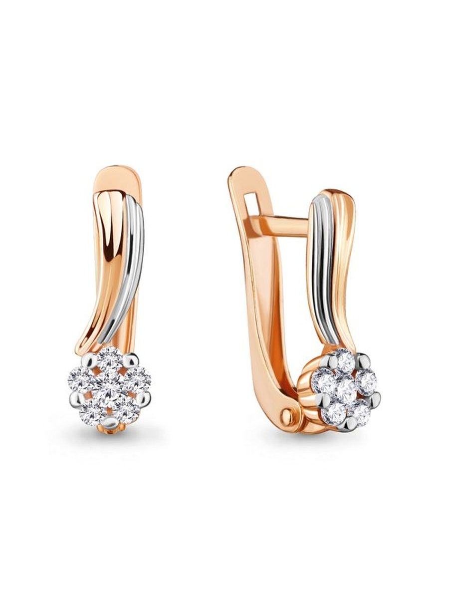 

Серьги из золота TEO MAORI 848332А.8, фианит, 848332А.8