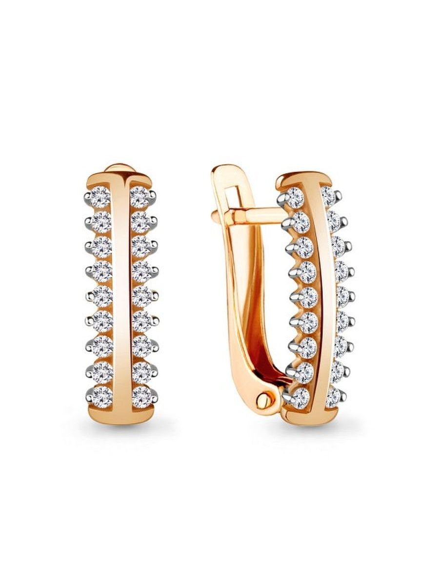 

Серьги из золота TEO MAORI 848353А.8, фианит, 848353А.8