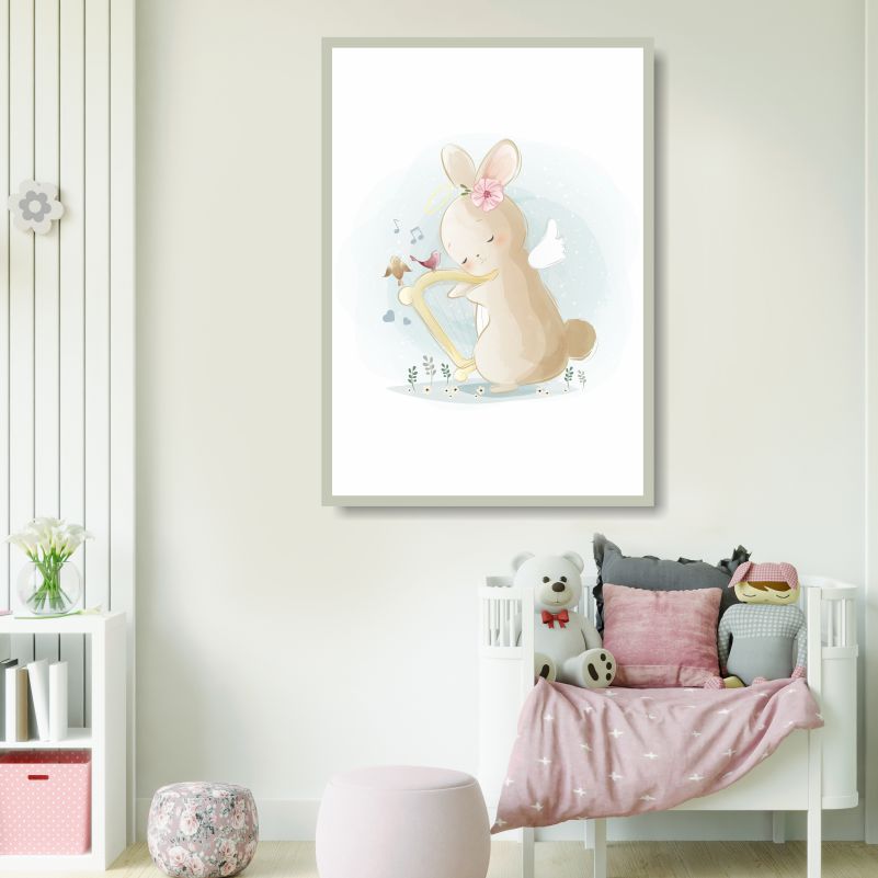 

Постер на стену ПолиЦентр Зайчик C Арфой Для Детской 40х50 см, ЗайчикCАрфойДляДетскойВертикальный