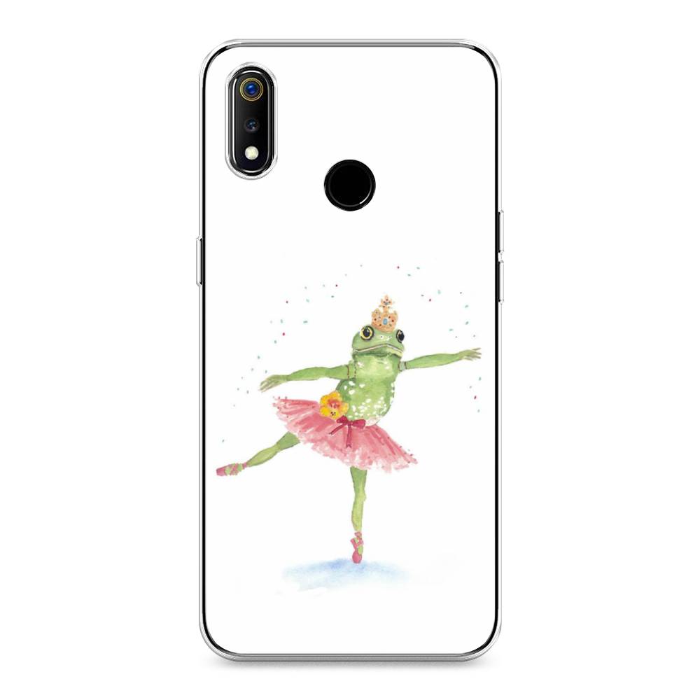 

Чехол на Realme 3 "Лягушка-балерина", Зеленый, 251050-4
