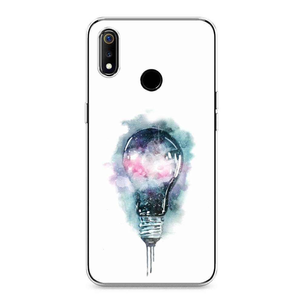 

Чехол на Realme 3 "Волшебная лампа", Белый;серый, 251050-4