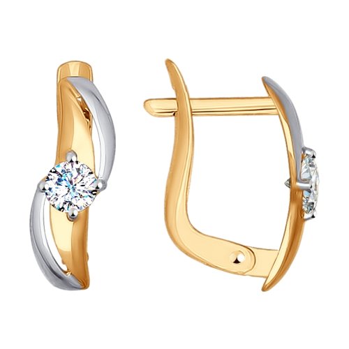 

Серьги из золота TEO MAORI 827292, фианит, 827292