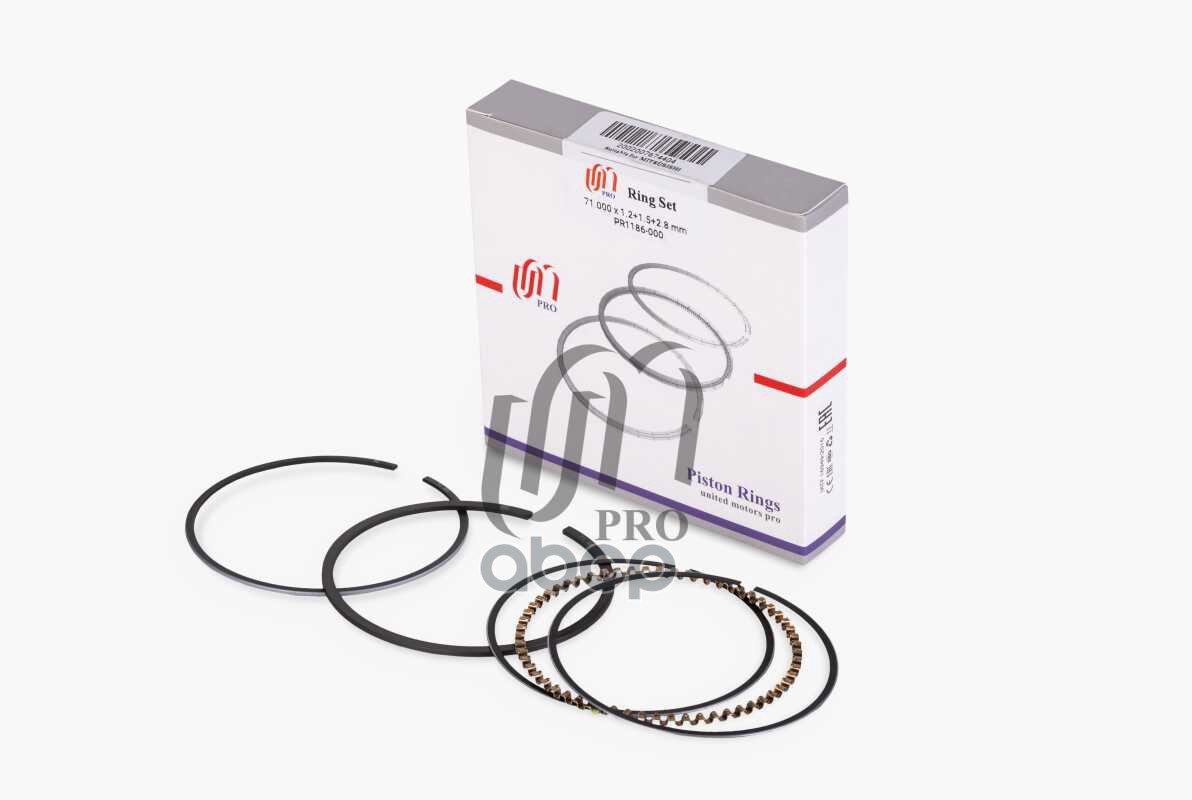 

Кольца поршневые Mitsubishi 4G13 d71.0 STD 1.2-1.5-2.8 MD335419, MD335422 на 1 цил. UM 1шт