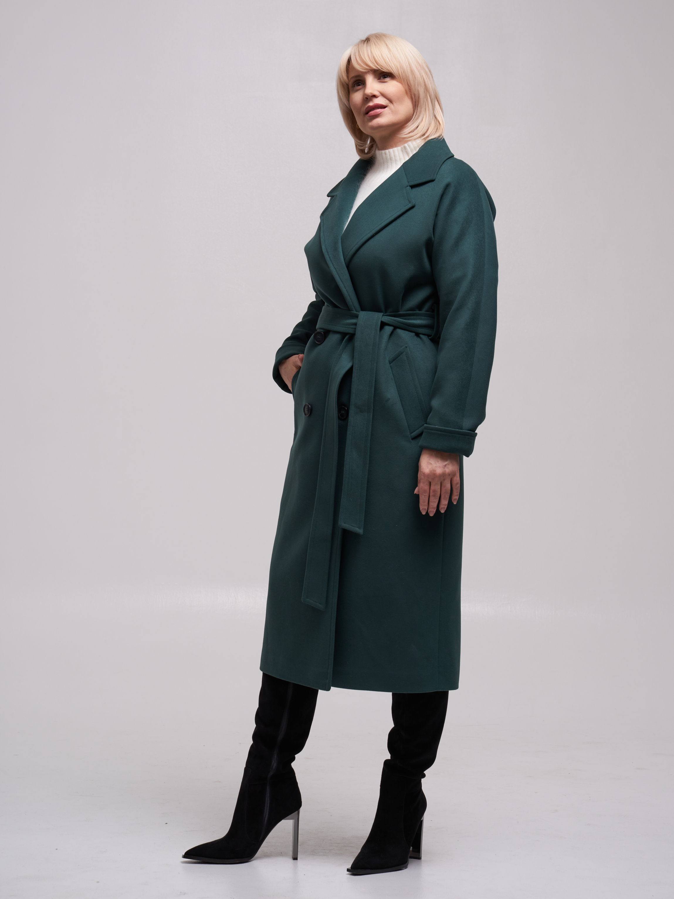 

Пальто женское MILADY G125 зеленое 46 RU, Зеленый, G125
