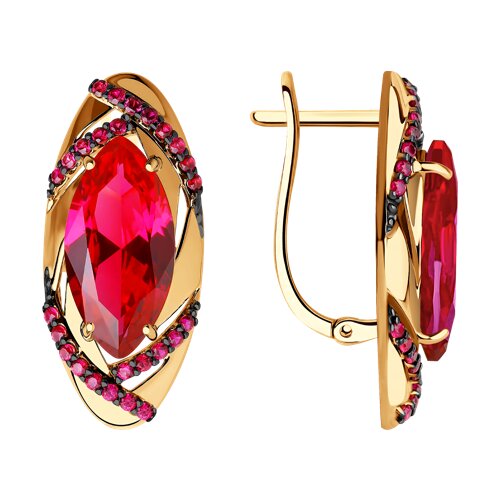 

Серьги из золота TEO MAORI 8724425, фианит, 8724425