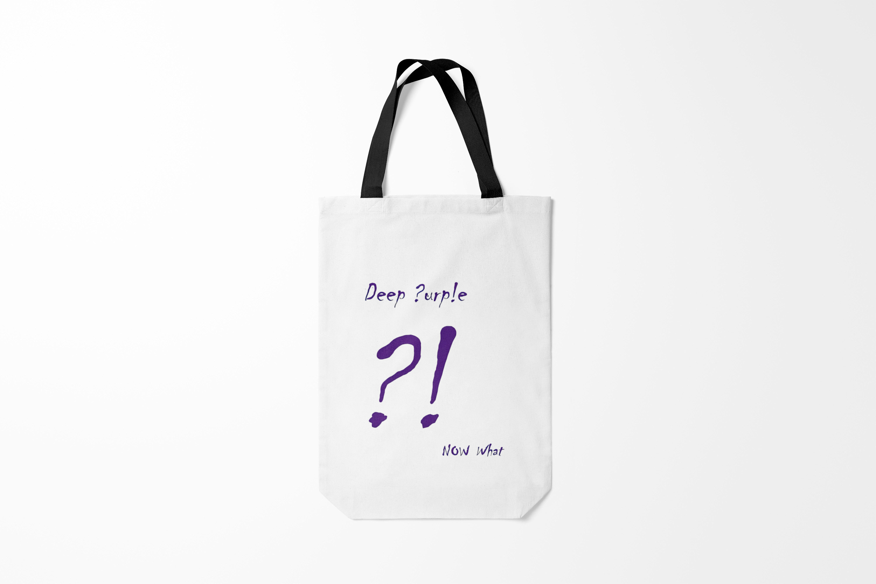 

Сумка шoппер унисекс Burnettie Deep Purple Now What, белый, Deep Purple Now What