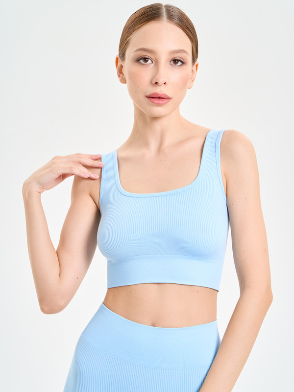 

Топ женский Mademoiselle 8318 Top Rib голубой L-XL, 8318 Top Rib