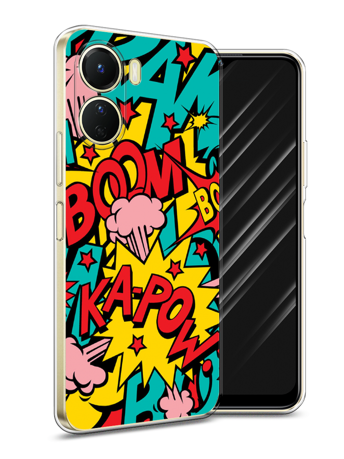 

Чехол Awog на Vivo Y16 "Постер pop art", Голубой;желтый;красный, 267850-9