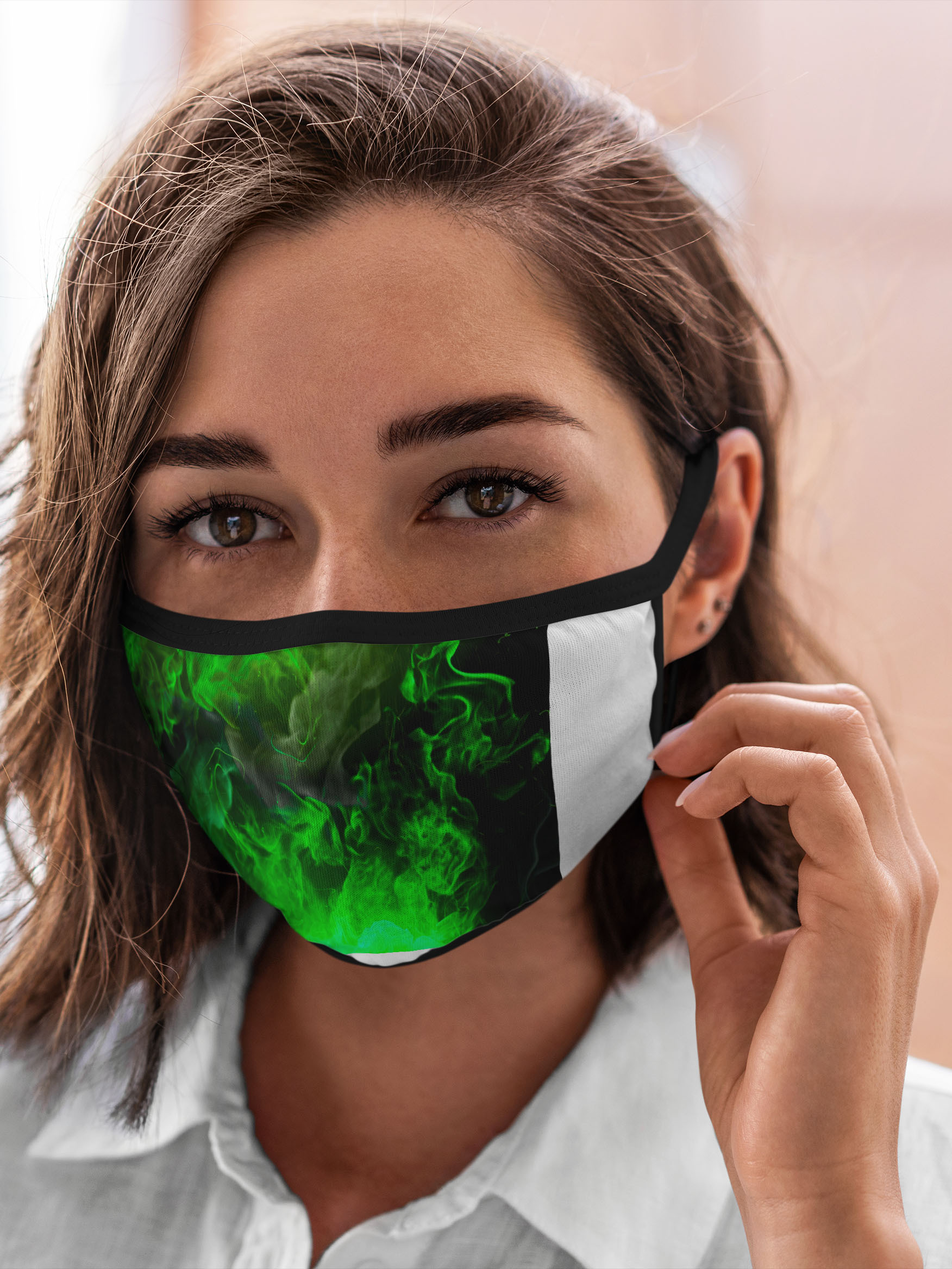 

Многоразовая маска унисекс Burnettie Текстуры Зеленый Огонь, Разноцветный, Текстуры Зеленый Огонь