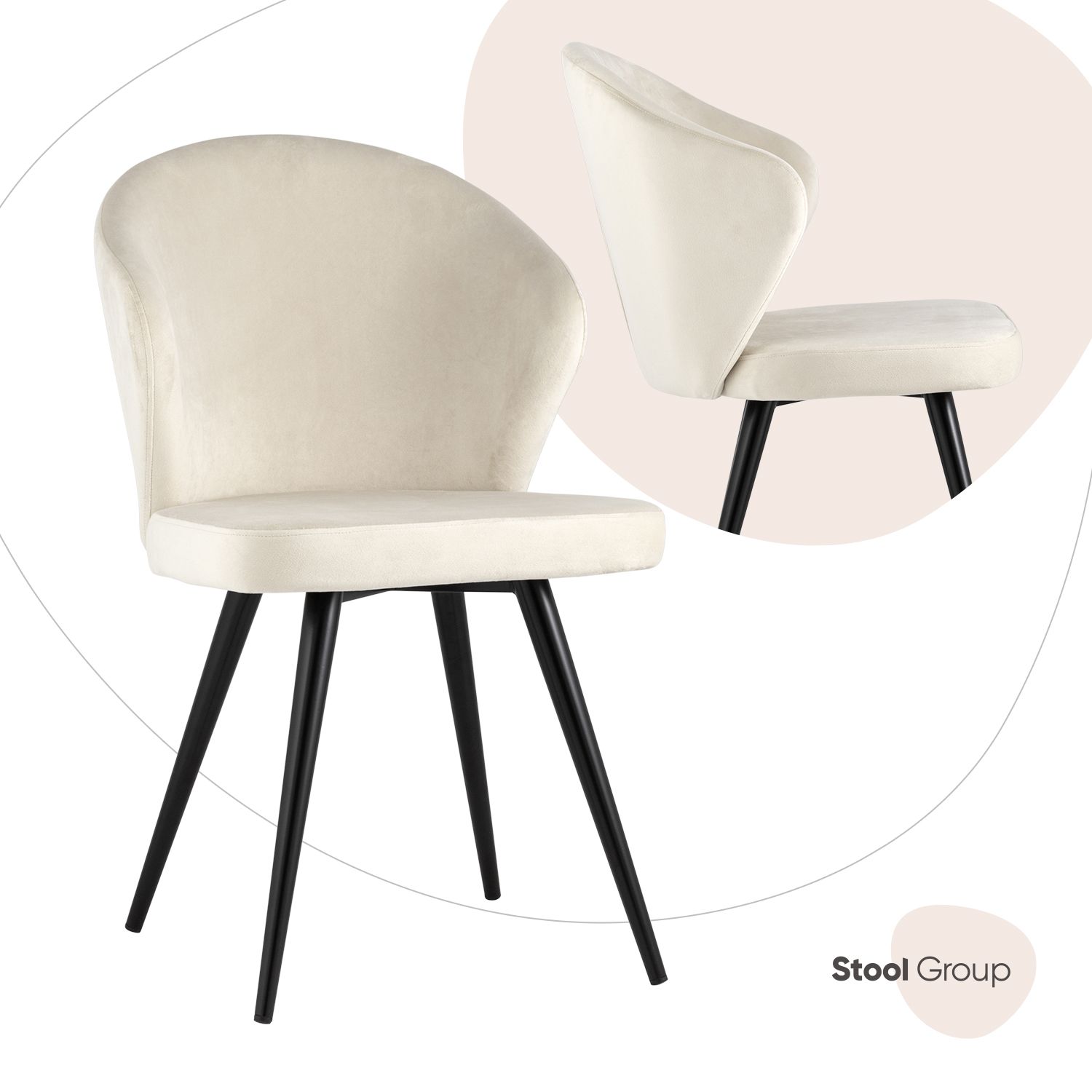 

Стул Stool Group танго DC-93017 HLR-2, кремовый, Танго