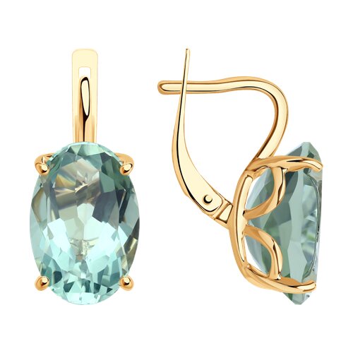 

Серьги из золота TEO MAORI 8728230, кварц искусственный, 8728230