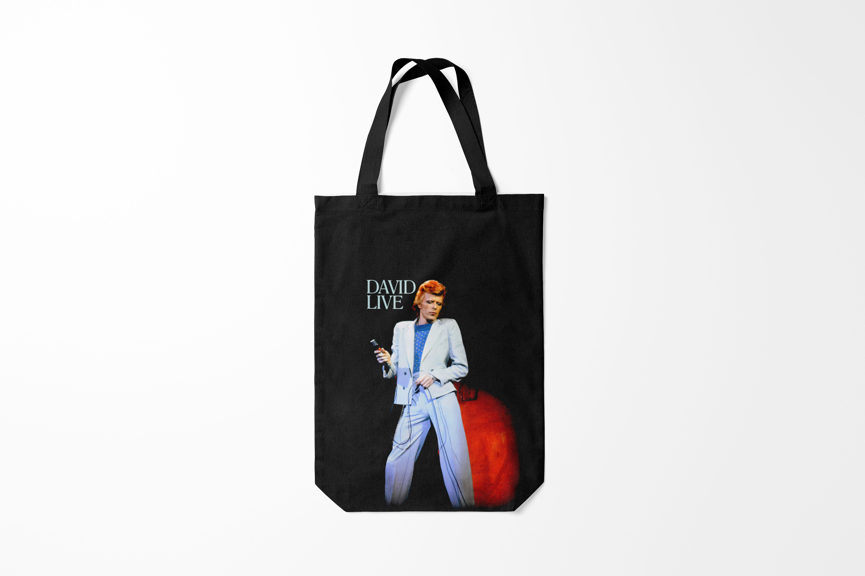 

Сумка шoппер унисекс Burnettie David Bowie Live, черный, David Bowie Live