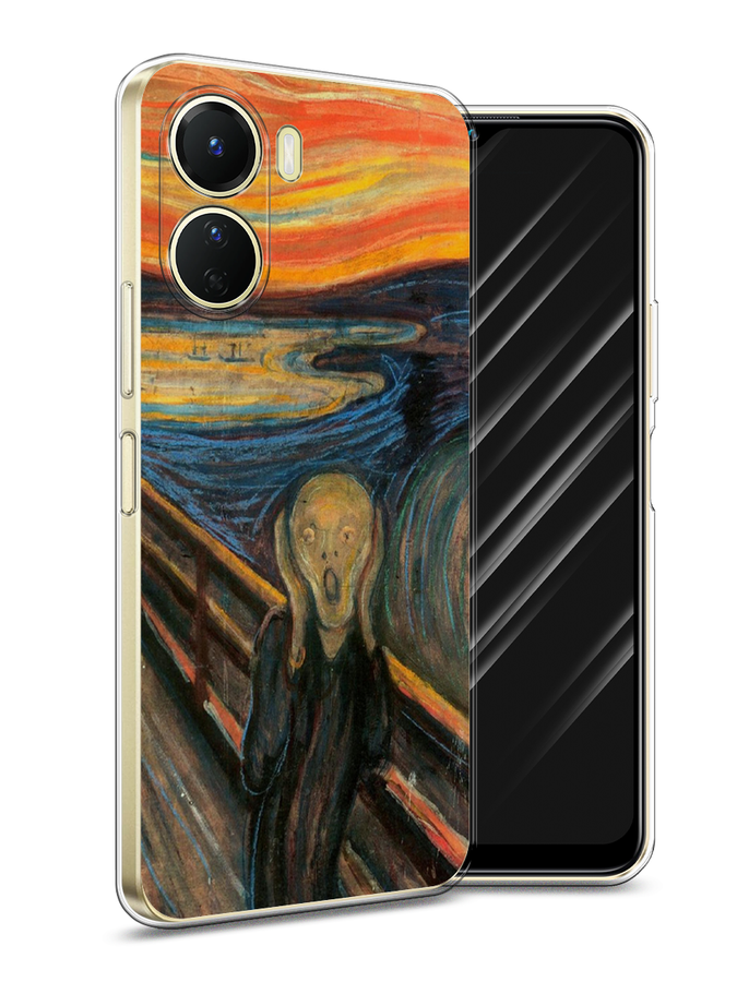 

Чехол Awog на Vivo Y16 "Крик", Оранжевый;синий;серый, 267850-9