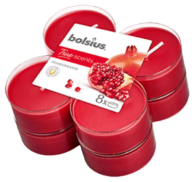 

Набор чайных свечей Bolsius True Scents Pomegranate