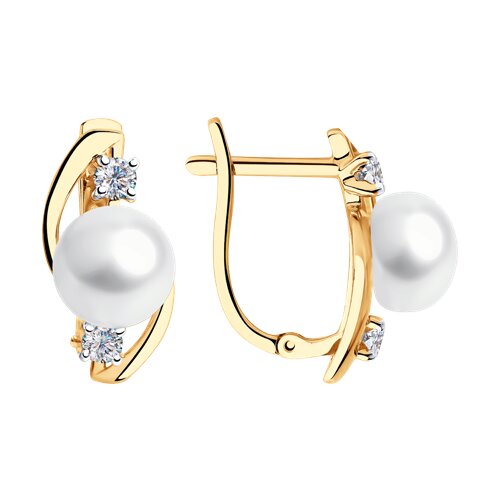 

Серьги из золота TEO MAORI 8792161, жемчуг культивированный, 8792161