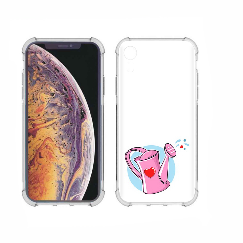 

Чехол MyPads Tocco для Apple iPhone XR Лейка любви 14 февраля, Прозрачный, Tocco
