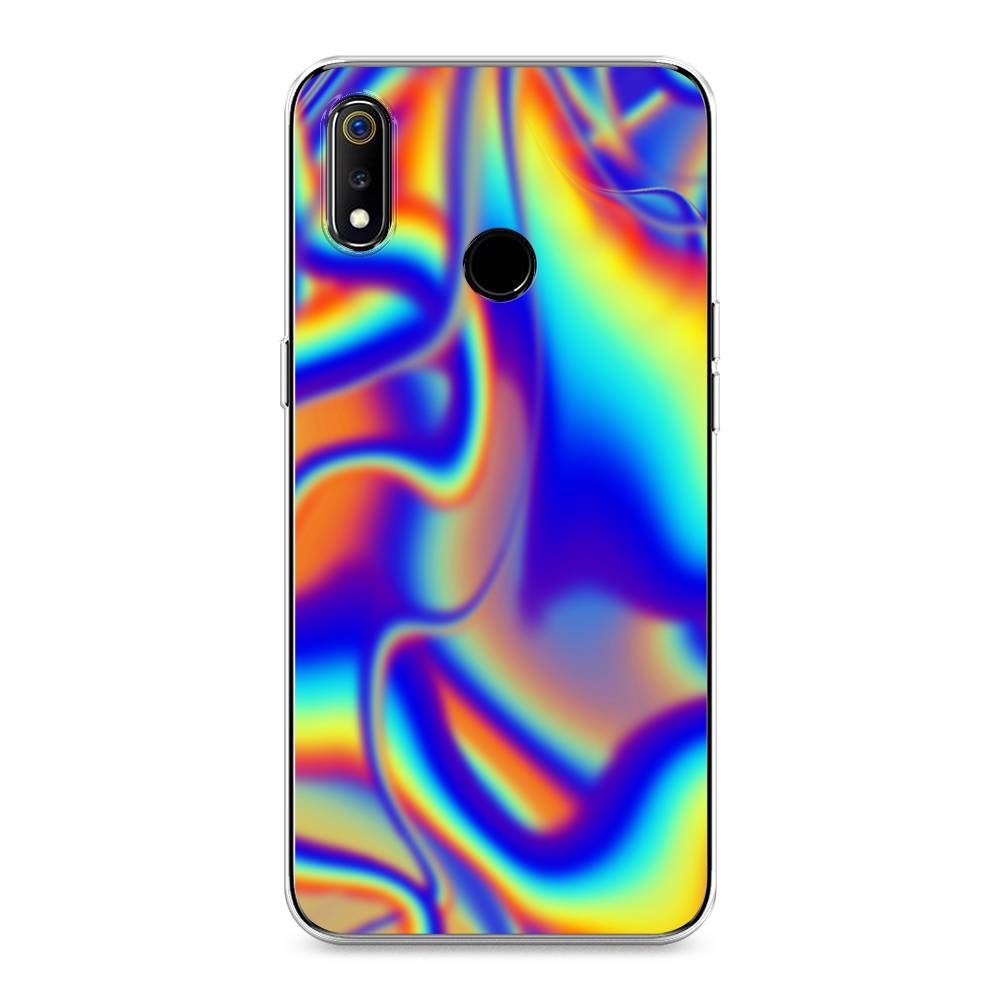 

Чехол на Realme 3 "Яркая голограмма", Разноцветный, 251050-3