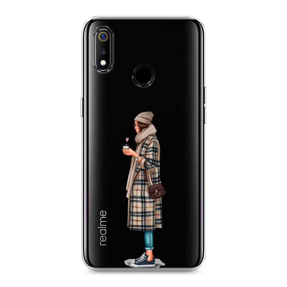 

Чехол на Realme 3 "Утренний кофе", Коричневый;бежевый, 251050-6