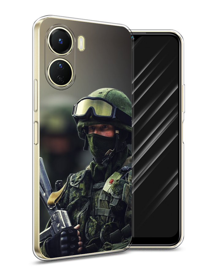 

Чехол Awog на Vivo Y16 "Солдат", Зеленый;серый, 267850-5