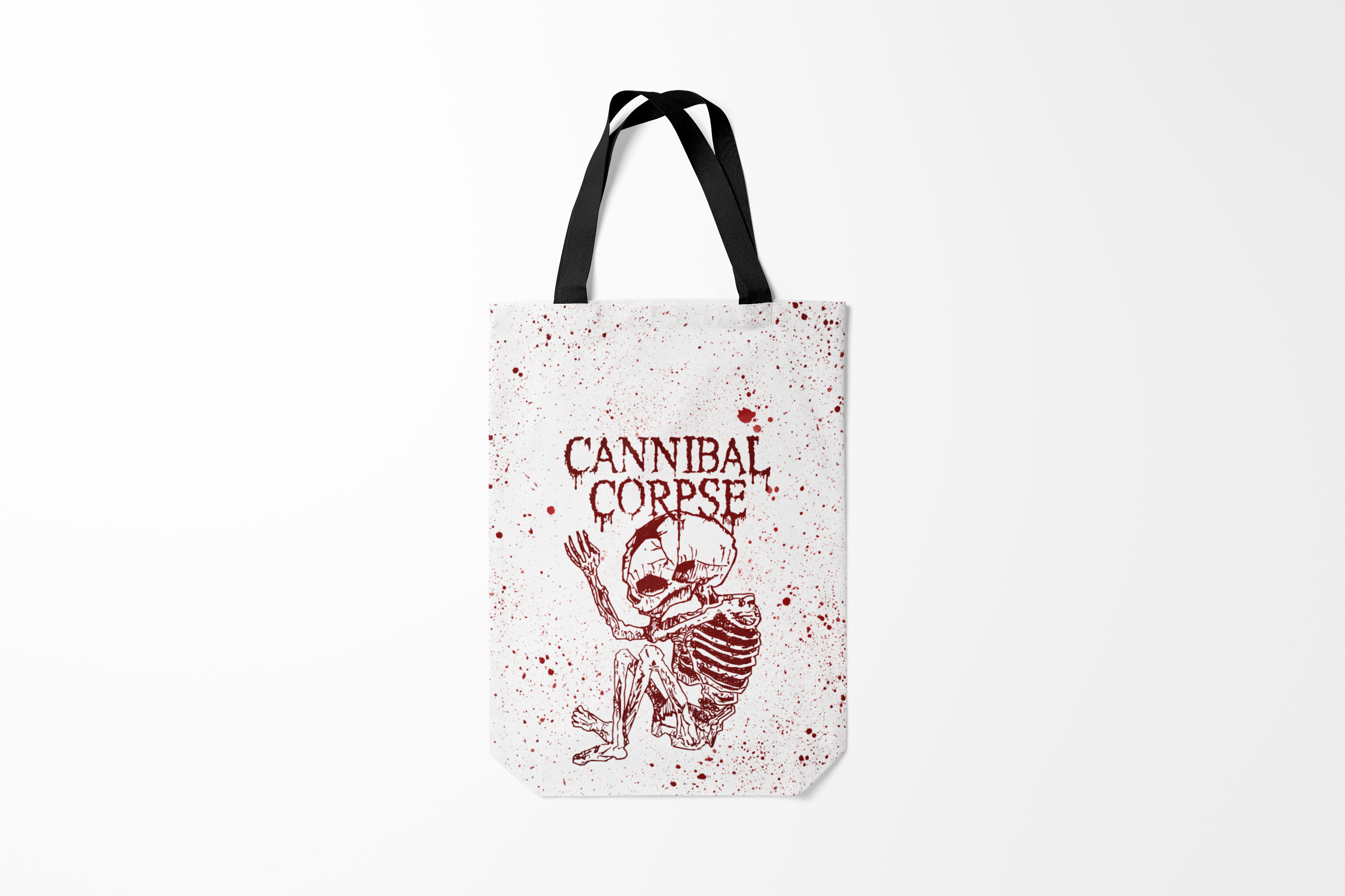 

Сумка шoппер унисекс Burnettie Cannibal Corpse, белый, Cannibal Corpse