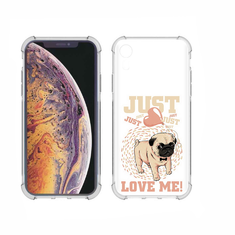 

Чехол MyPads Tocco для Apple iPhone XR Люби меня, Прозрачный, Tocco