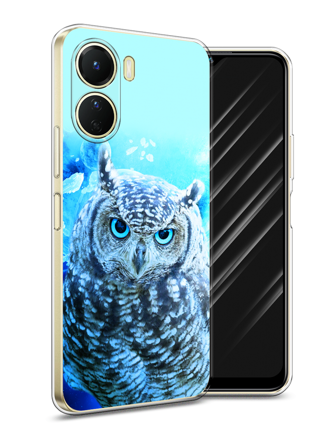 

Чехол Awog на Vivo Y16 "Сова арт 7", Синий;голубой, 267850-1