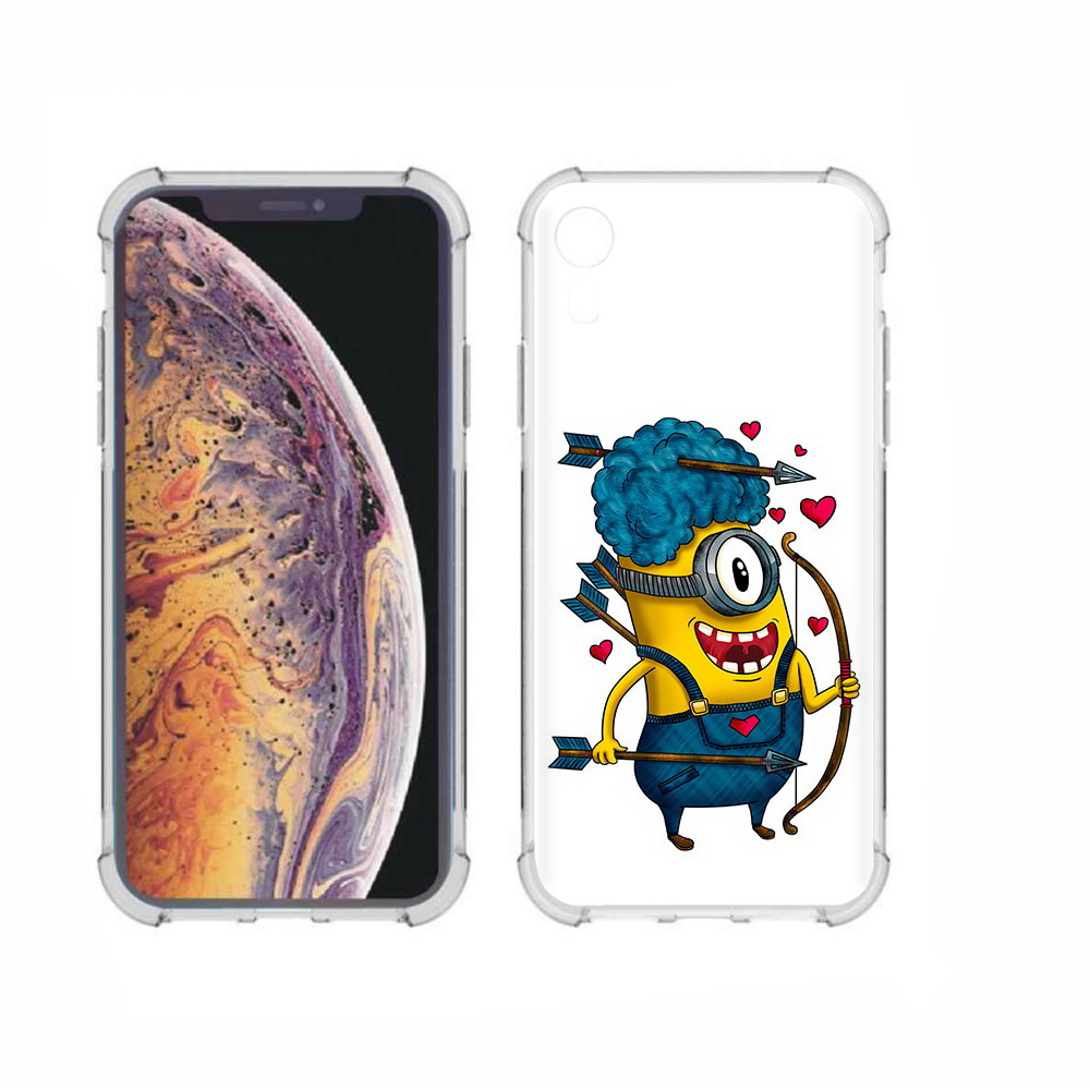 

Чехол MyPads Tocco для Apple iPhone XR Миньон купидон, Прозрачный, Tocco