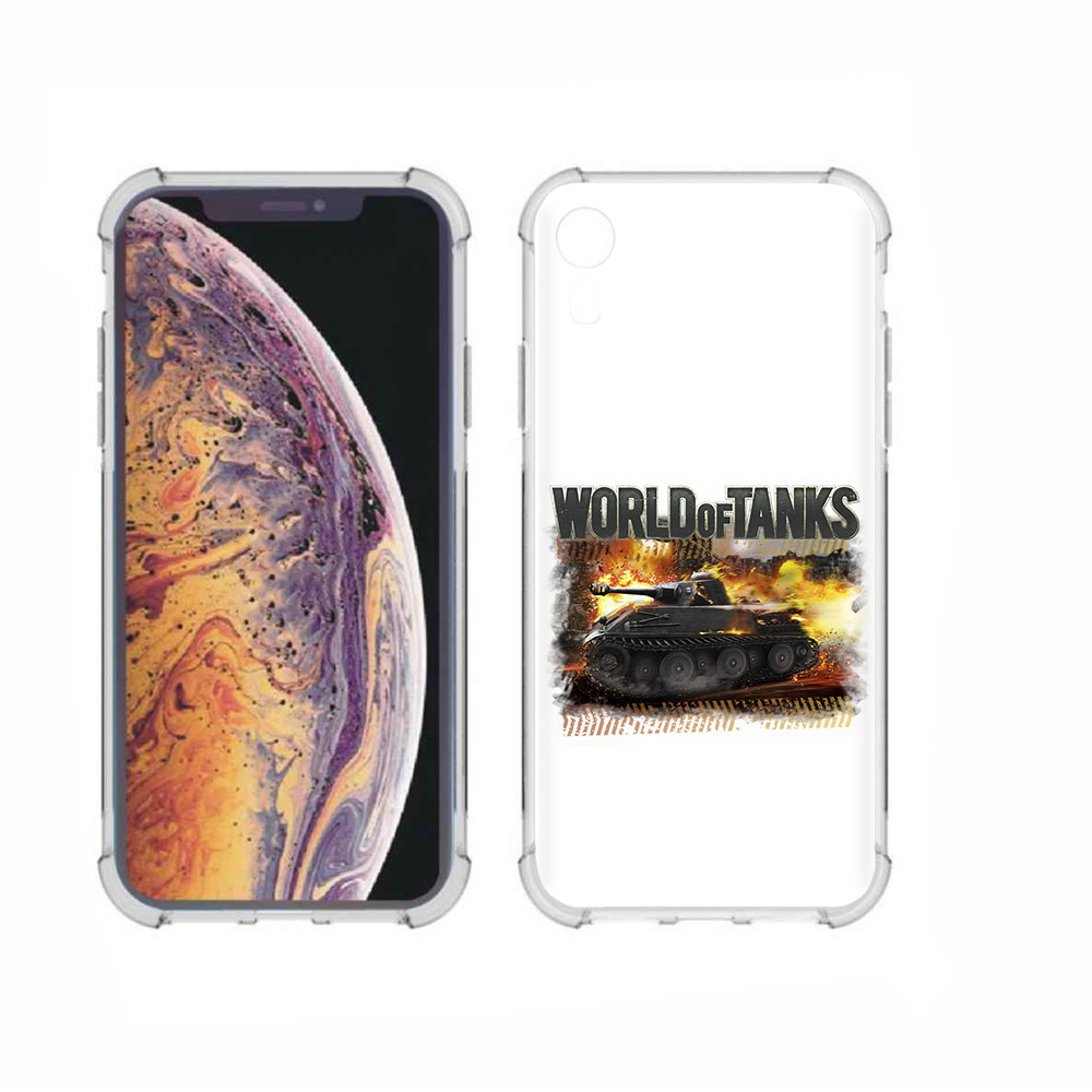 

Чехол MyPads Tocco для Apple iPhone XR Мир танков-2, Прозрачный, Tocco