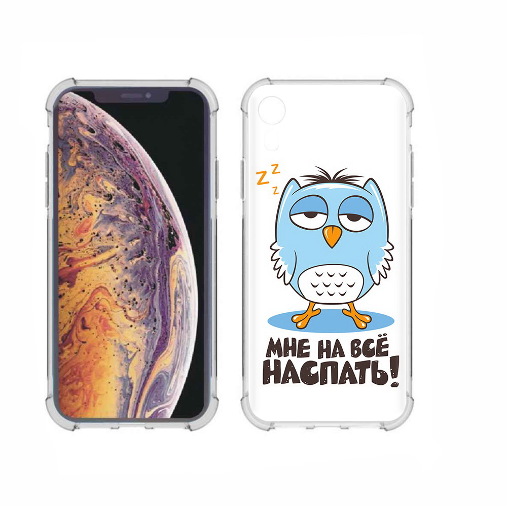 

Чехол MyPads Tocco для Apple iPhone XR Мне на все наспать, Прозрачный, Tocco