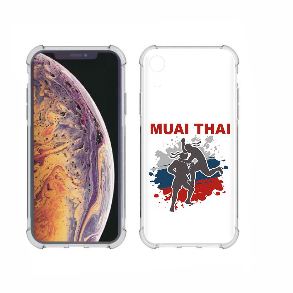 

Чехол MyPads Tocco для Apple iPhone XR Муайтай, Прозрачный, Tocco