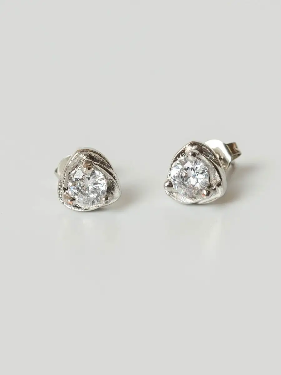 

Серьги пусеты из латуни SHINE & BEAUTY 77147, кристалл, 77147