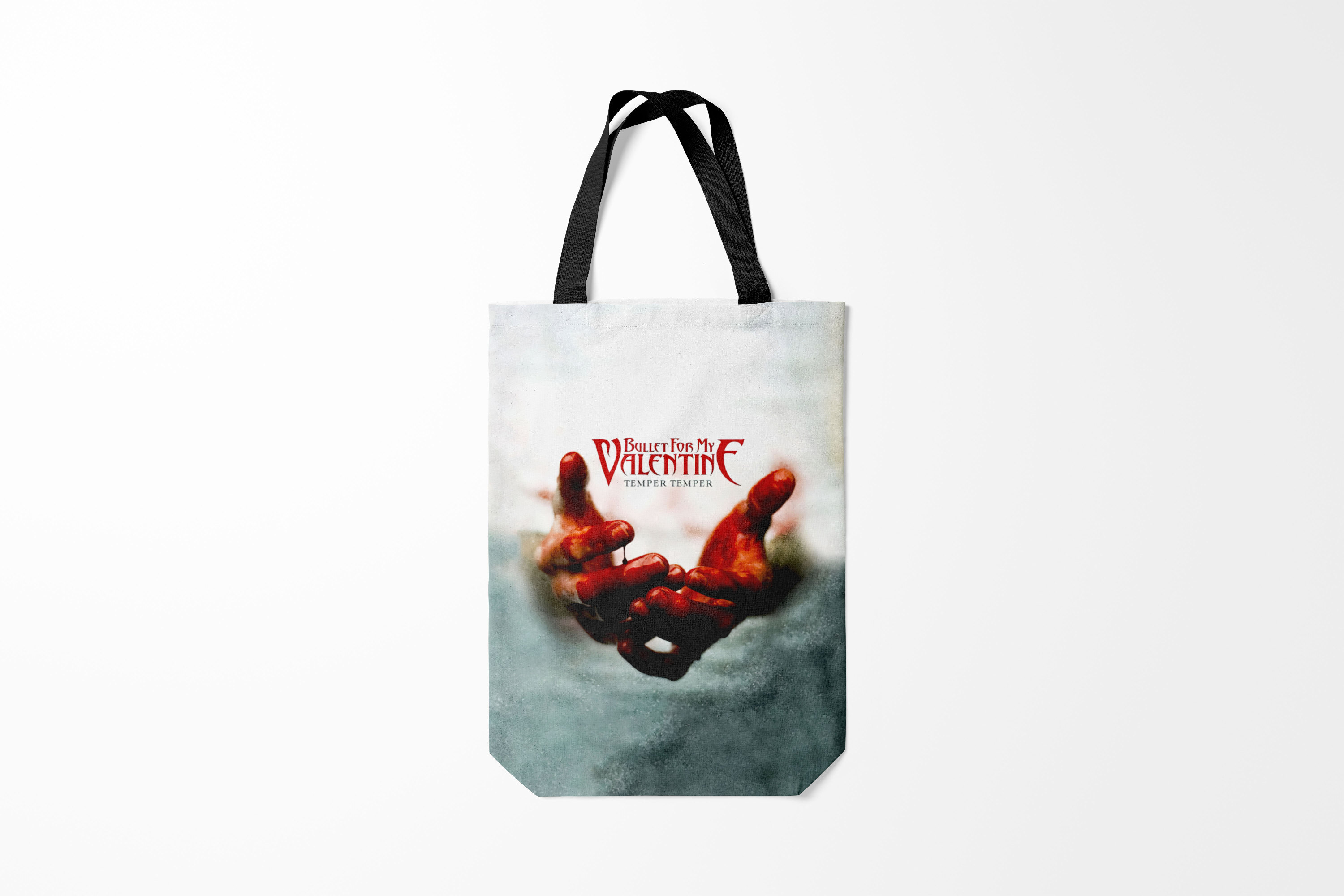 

Сумка шoппер унисекс Burnettie Bullet For My Valentine Temper, серый, Bullet For My Valentine Temper