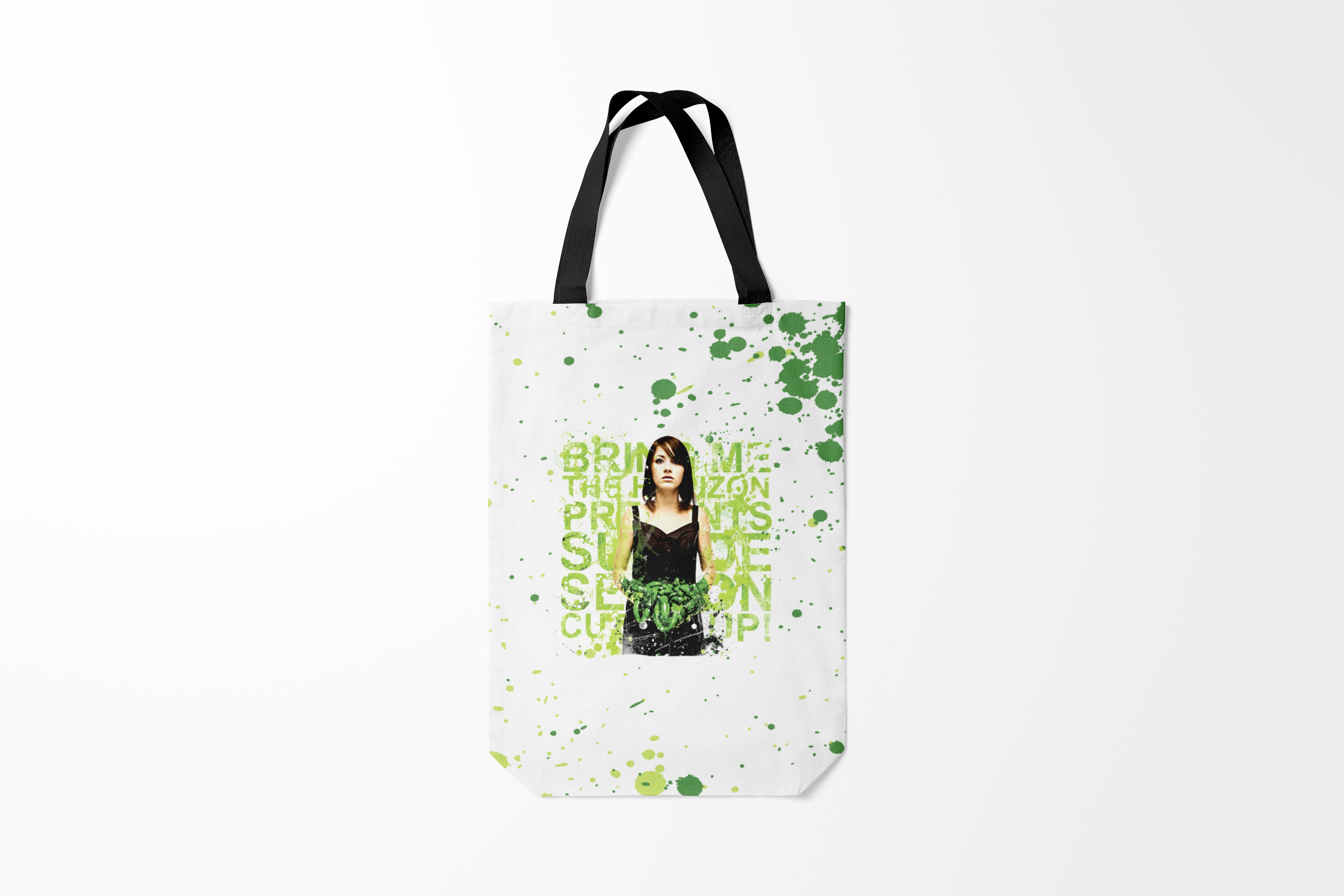 

Сумка шoппер унисекс Burnettie Bring Me the Horizon Suicide Season BMTH, черный, Bring Me the Horizon Suicide Season BMTH