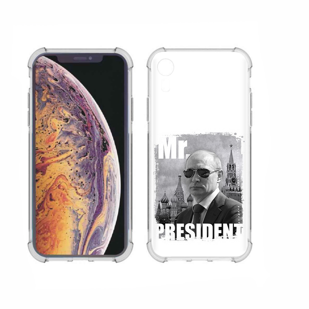 

Чехол MyPads Tocco для Apple iPhone XR Путин, Прозрачный, Tocco