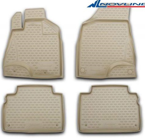 

Коврики резиновые Toyota Lexus RX350 03-09 бежевые 4 шт. Novline