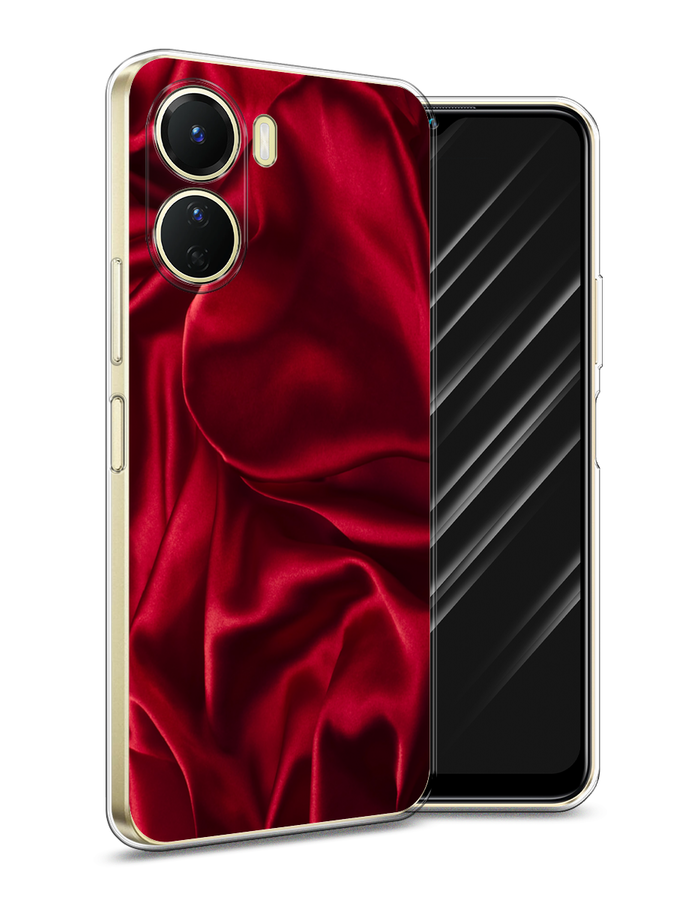 

Чехол Awog на Vivo Y16 "Текстура красный шелк", 267850-3