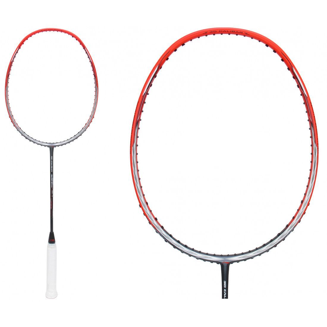 

Ракетка для бадминтона Li-Ning 3D Calibar 300Boost, 4UG6, без струны, Красный;белый, 3DCalibar300B
