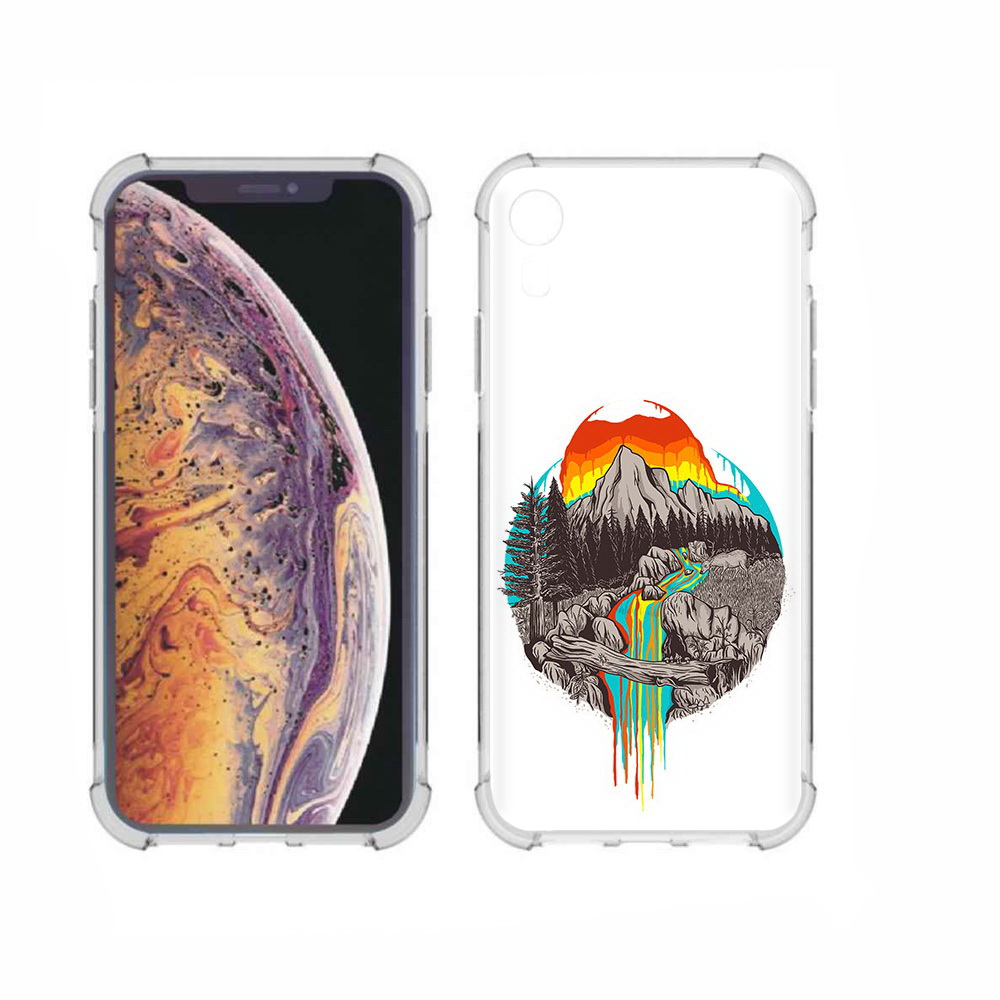 

Чехол MyPads Tocco для Apple iPhone XR Радужный водопад, Прозрачный, Tocco
