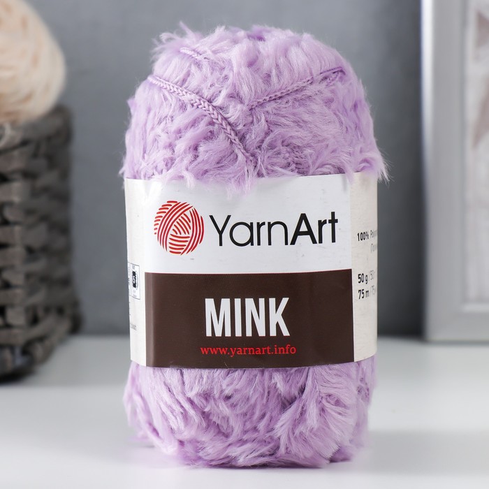 

Пряжа Mink 100% полиамид 75м/50гр (350 астра), Фиолетовый