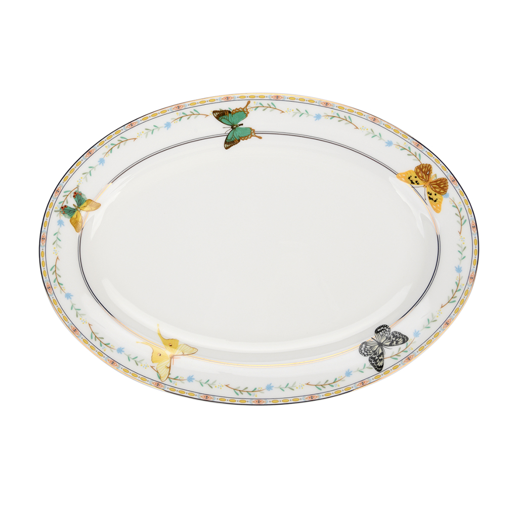 

Блюдо сервировочное Fissman Vanessa 30.5x22см костяной фарфор (16385_), Белый