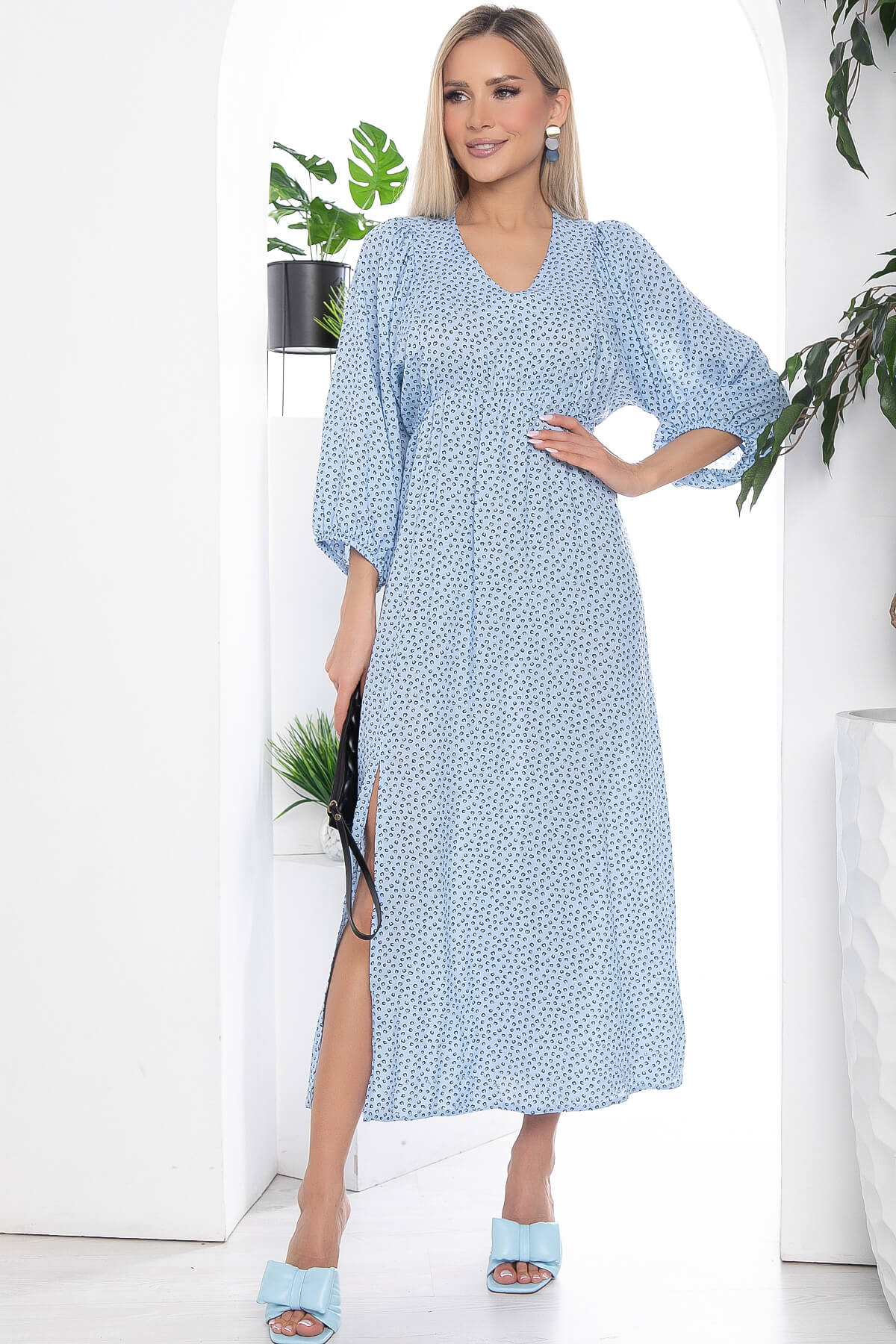 

Платье женское LT Collection Неповторимая голубое 46 RU, Голубой, Неповторимая