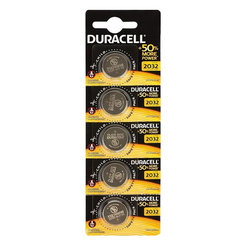 

CR2032 Батарейка Duracell HSDC 2032, 5 шт.