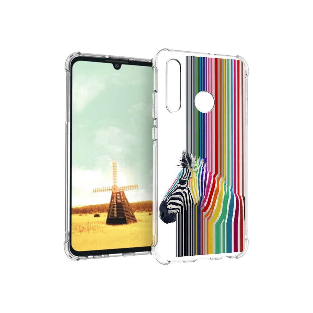 

Чехол MyPads Tocco для Huawei P Smart+ радужная зебра, Прозрачный, Tocco